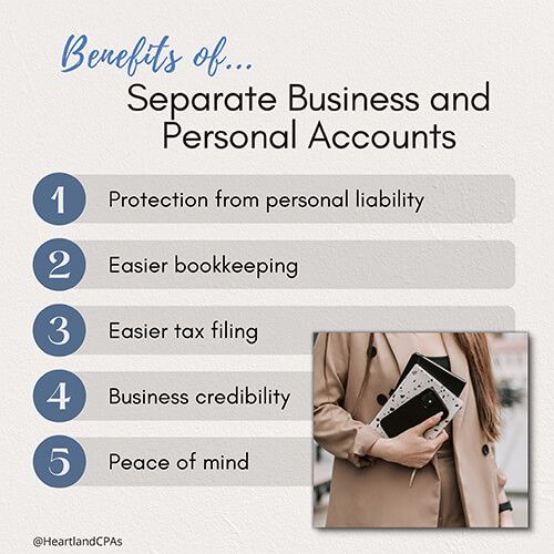 Separate Business and Personal Accounts