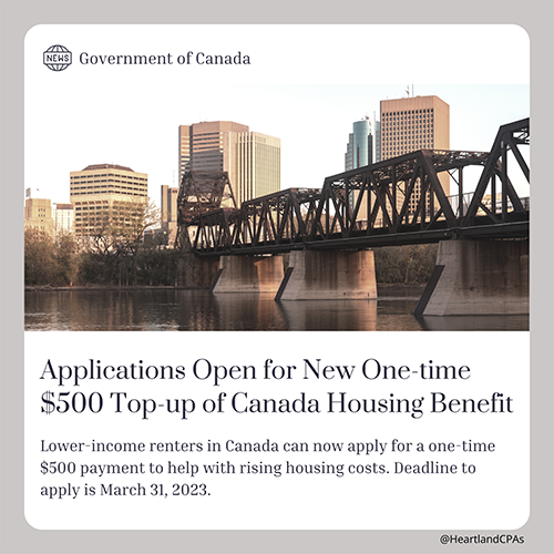 Canada Housing Benefit Top-up